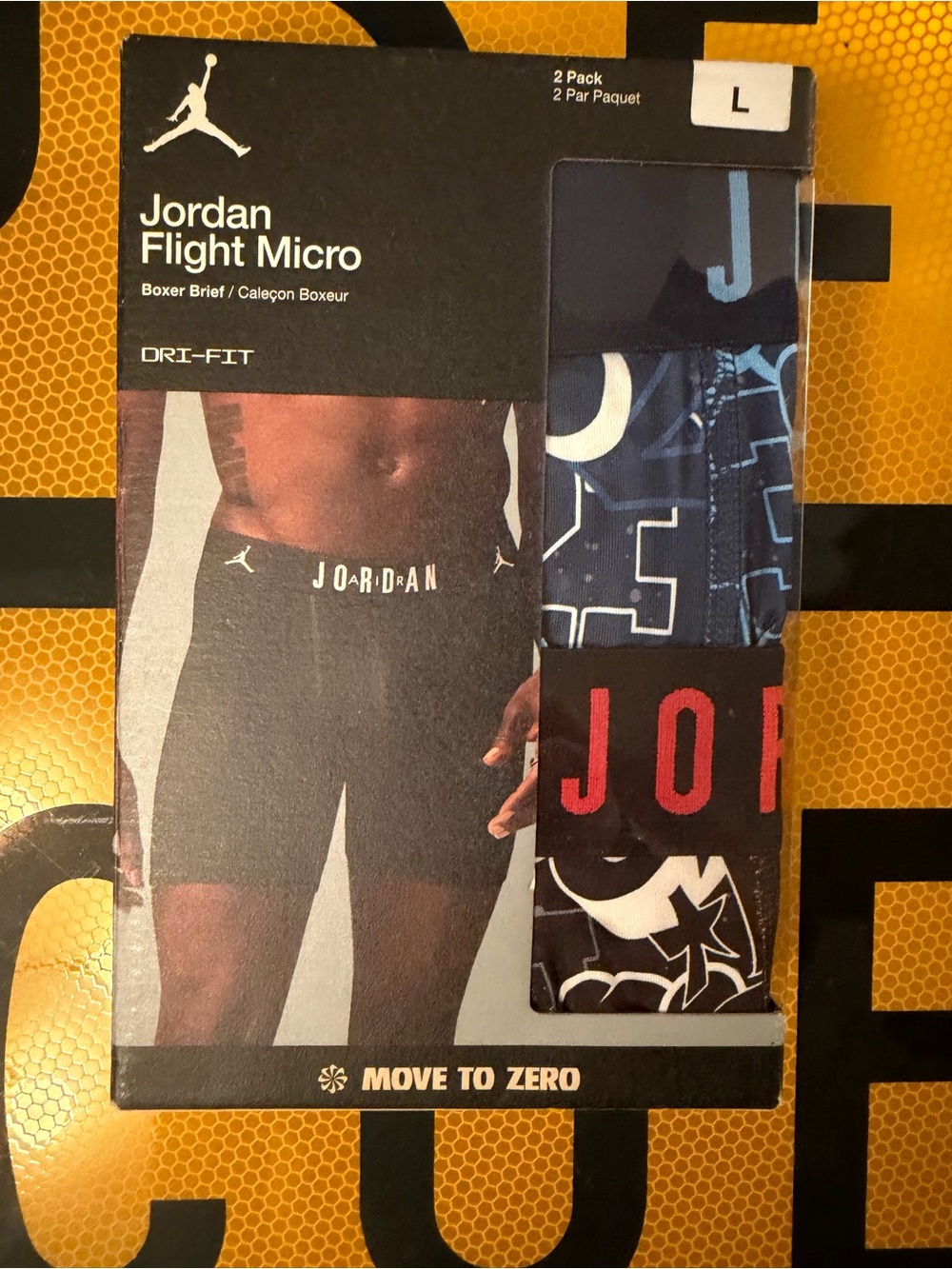 Jordan Flight Micro Dri-FIT Men's Boxer Briefs - Blue/Black (2-Pack) Size L/G🏀